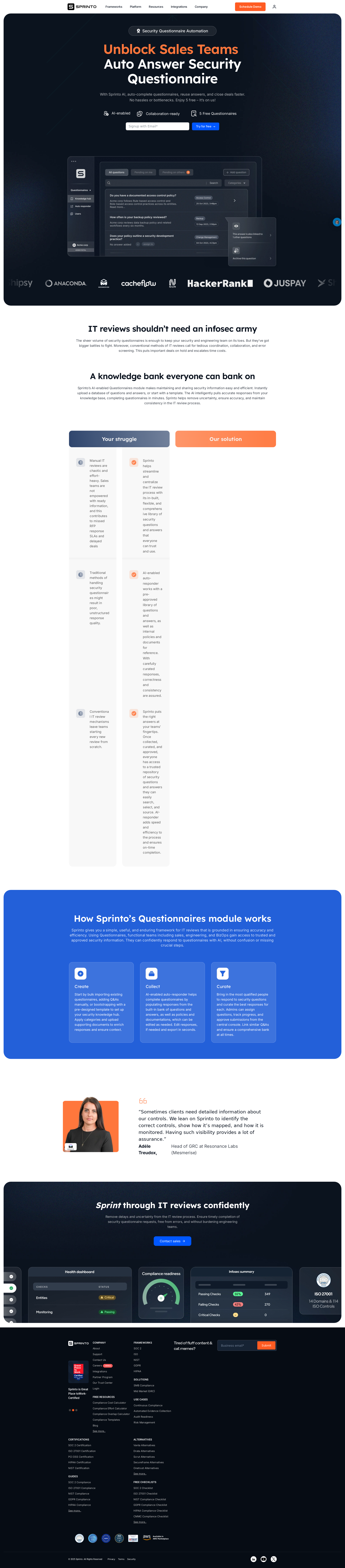 配图 - Sprinto AI 安全问卷：自动化应答加速销售流程