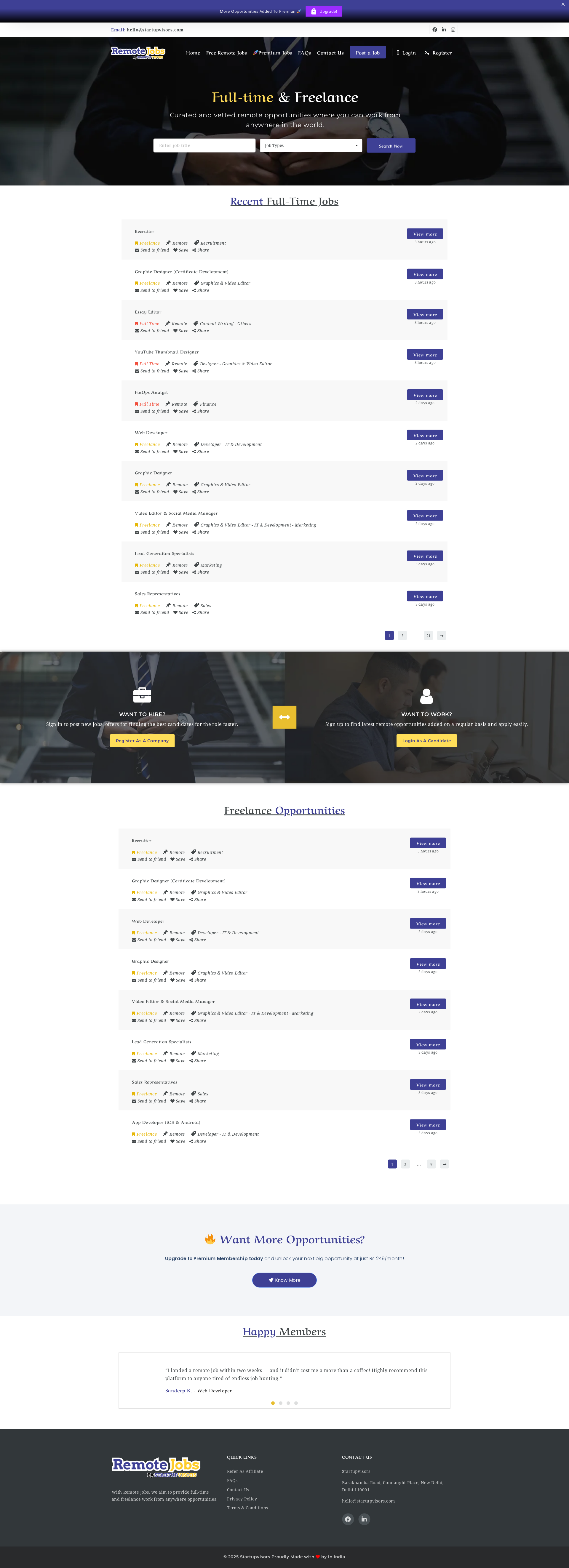 配图 - Remote Jobs By Startupvisors：全球精选远程工作平台