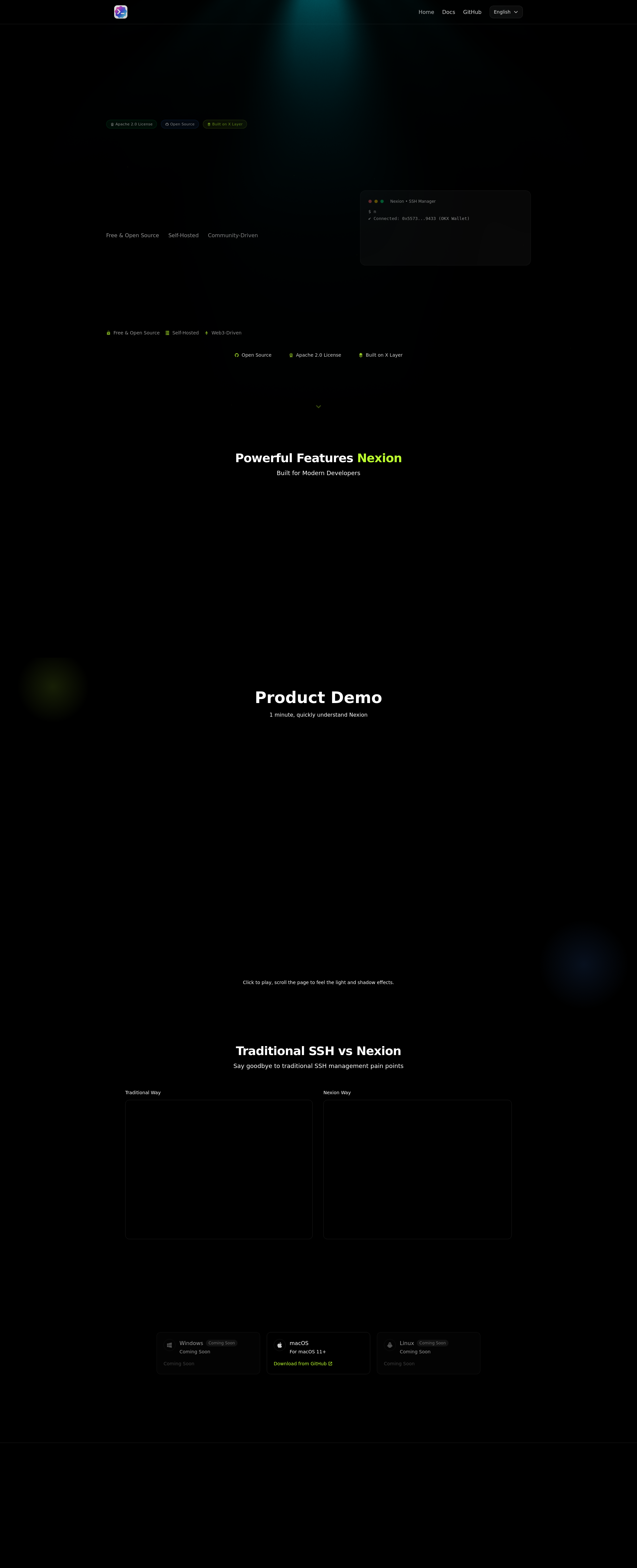 配图 - Nexion：基于 XLayer 的跨平台区块链 SSH 客户端