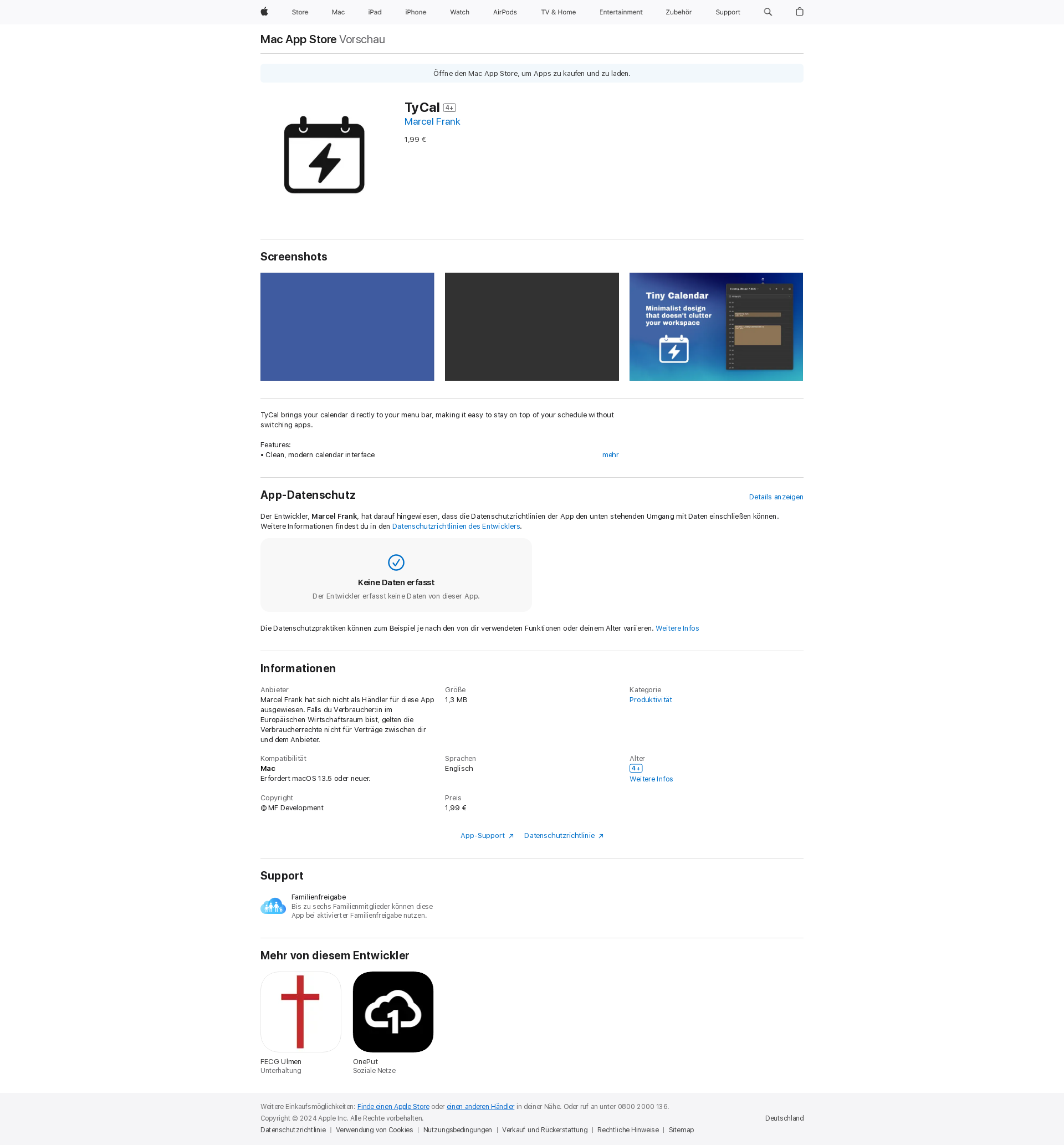 配图 - TyCal：在菜单栏快速查看苹果日历的效率工具