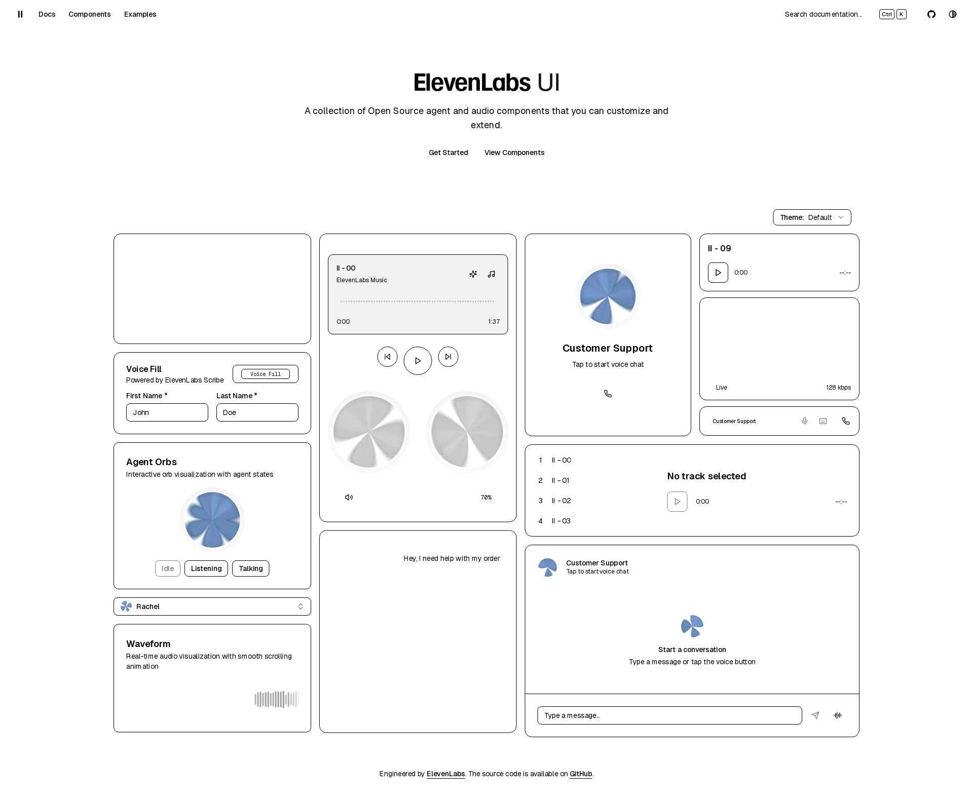 配图 - ElevenLabs UI：AI语音代理开源UI组件库