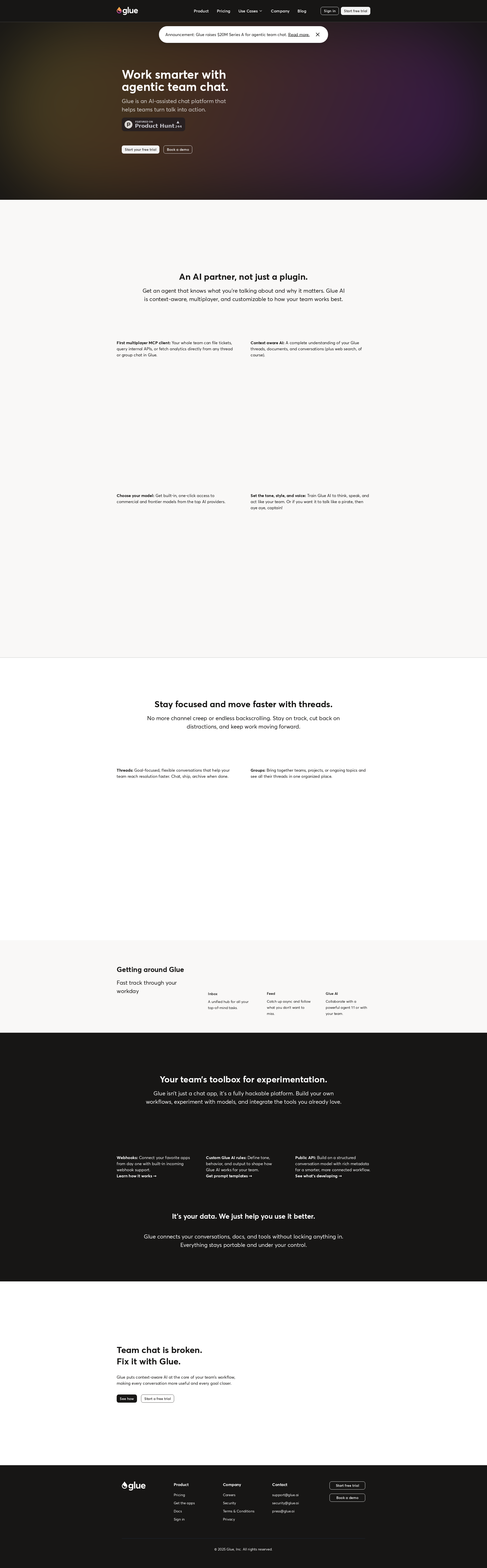 配图 - Glue：AI 驱动的智能团队聊天平台，让对话转化为行动