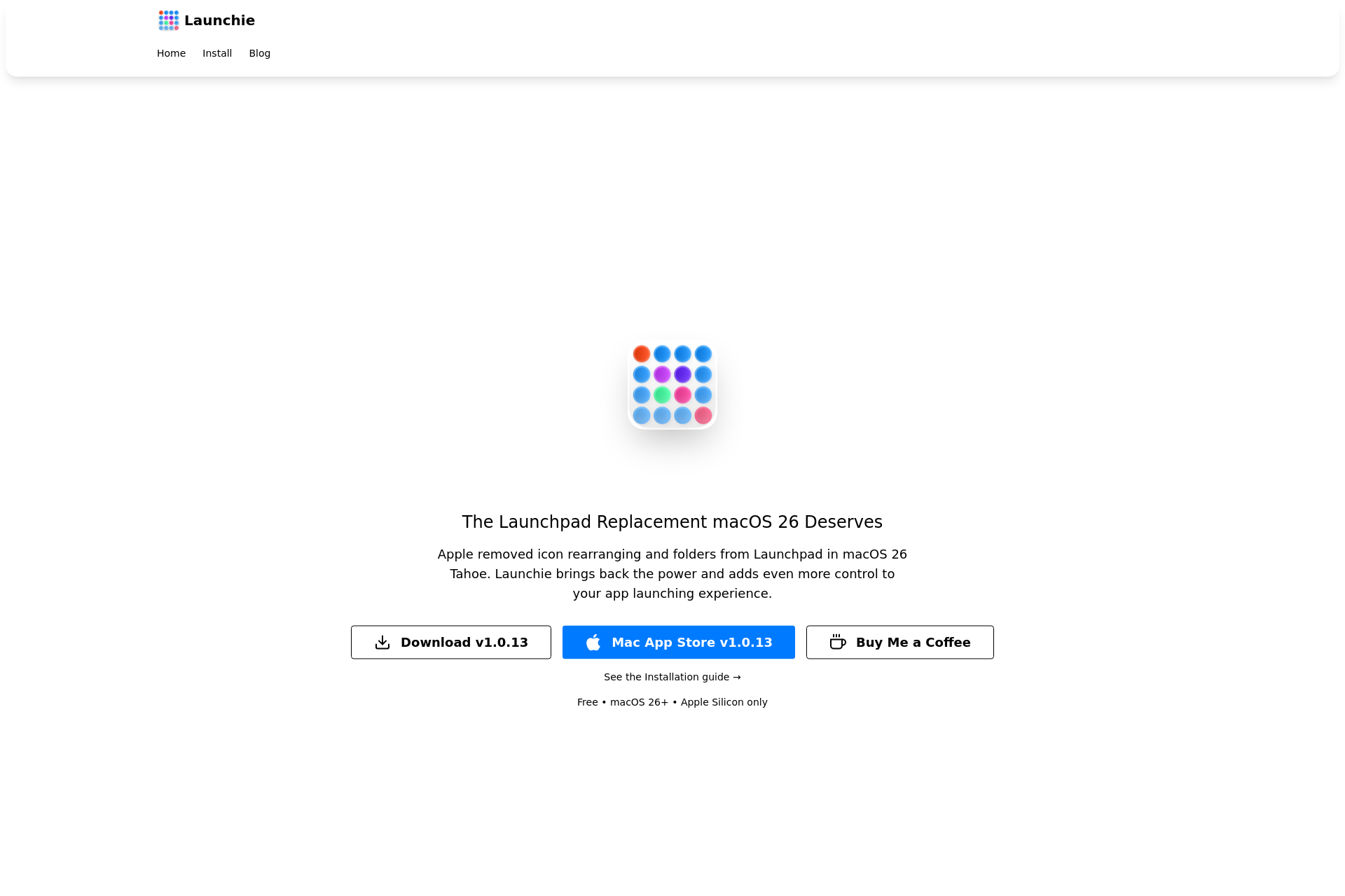 配图 - Launchie：macOS 26 启动台替代工具