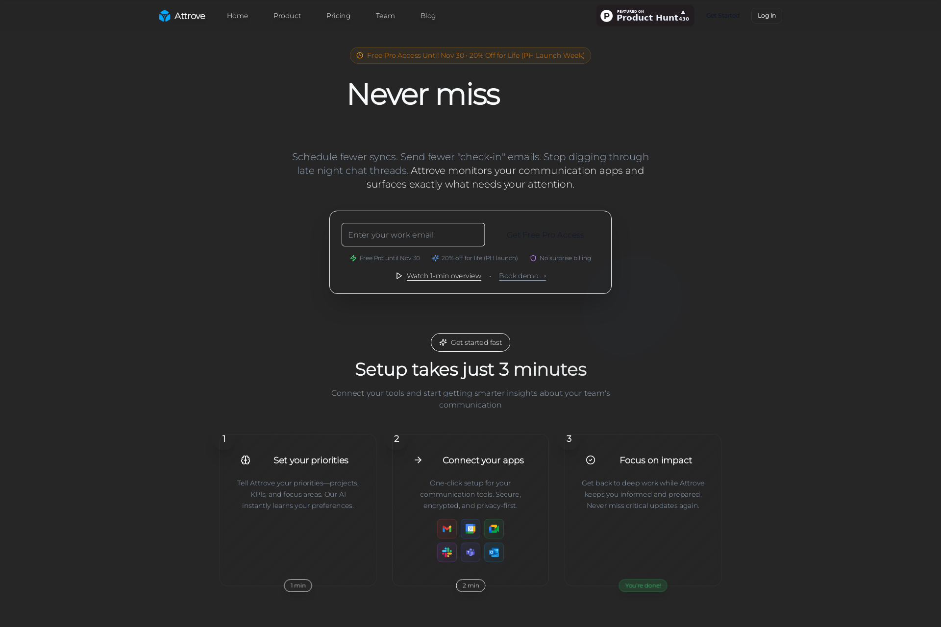 配图 - Attrove AI：智能汇总 Slack、Gmail 和日历通知的 AI 工具