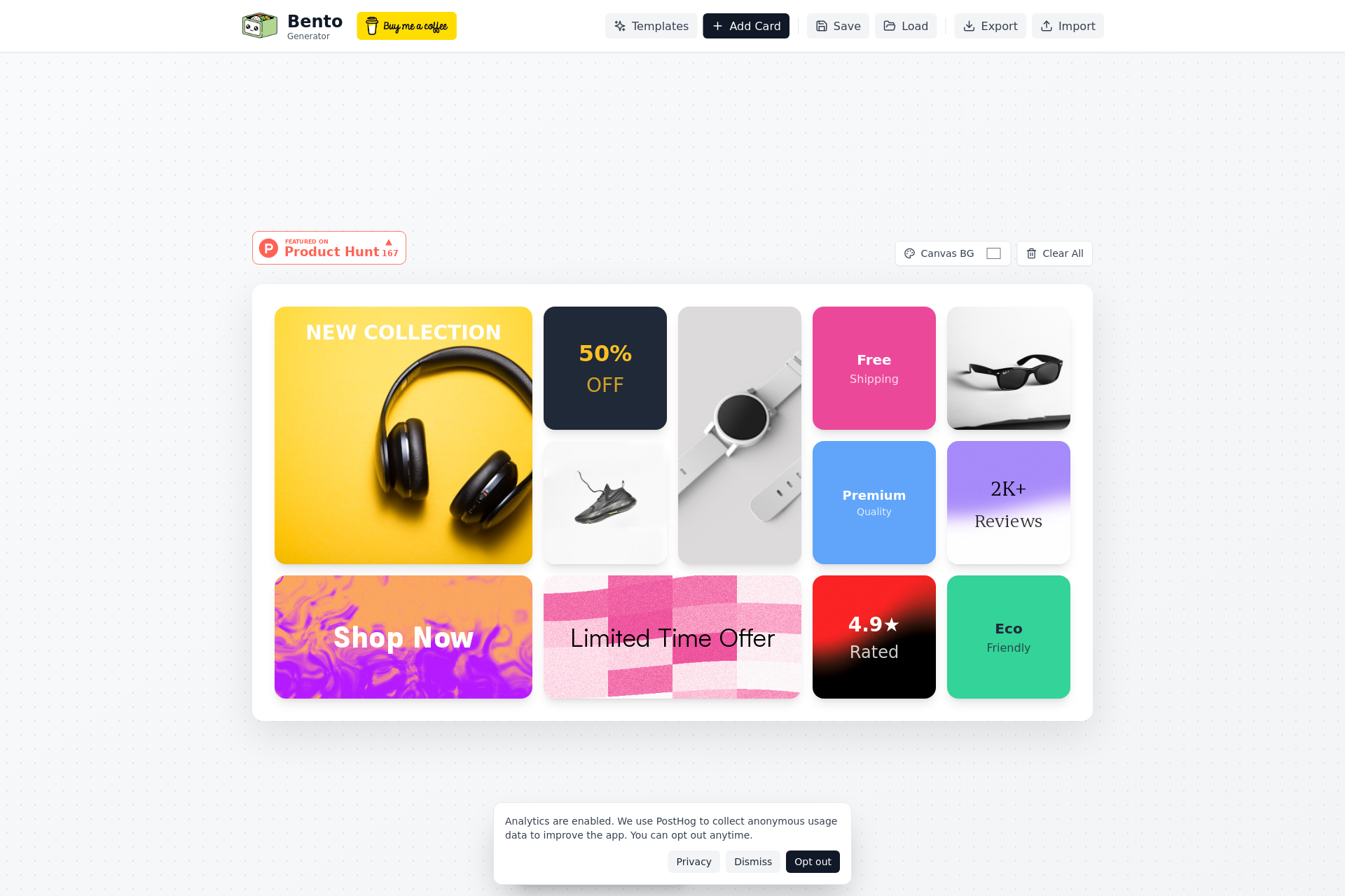 配图 - Bento Grid Generator：在线设计美观的便当风格网格布局