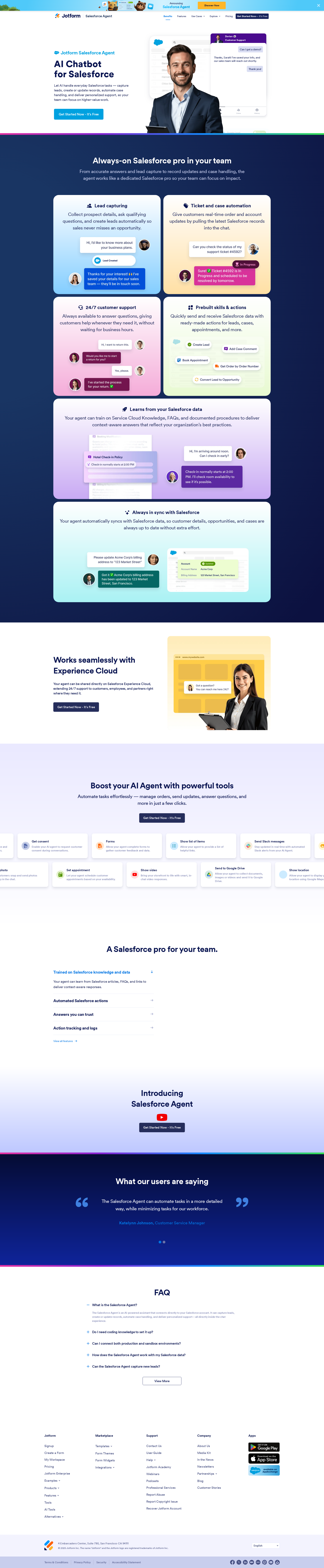 配图 - Jotform Salesforce Agent：面向 Salesforce 的 AI 智能客服与自动化工具