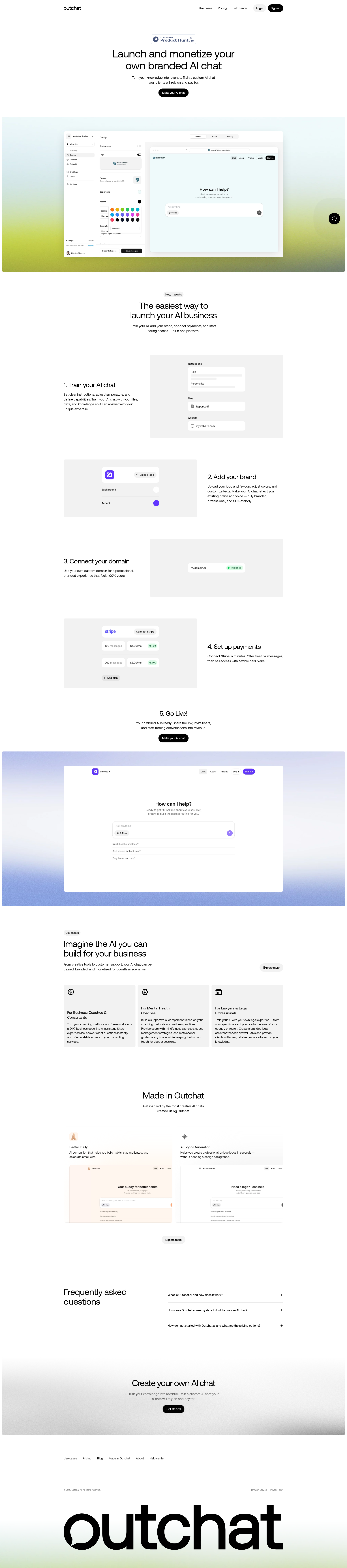 配图 - Outchat AI：一站式创建与变现品牌化 AI 聊天应用