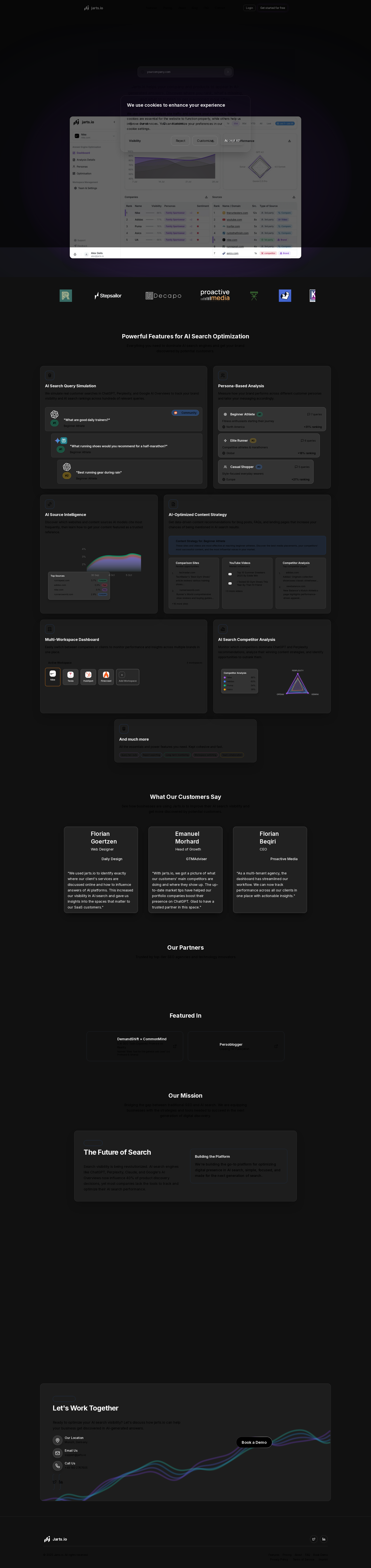 配图 - Jarts.io：优化AI搜索引擎中企业可见性的智能平台
