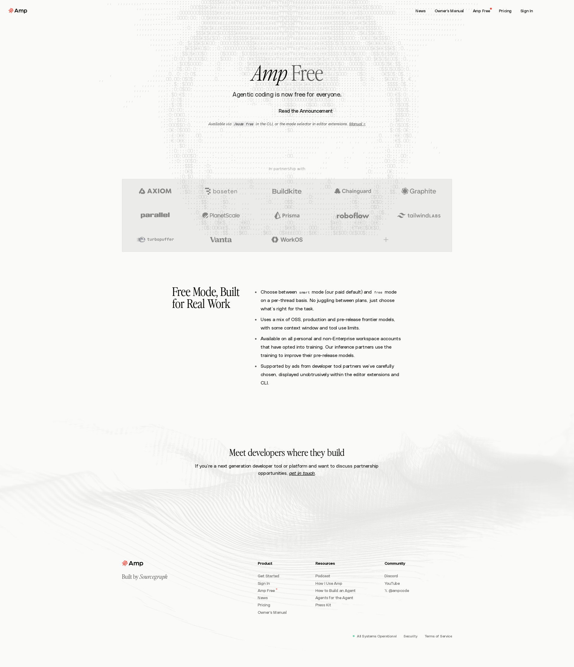 配图 - Amp Free：由 Sourcegraph 构建的免费 AI 编程代理工具