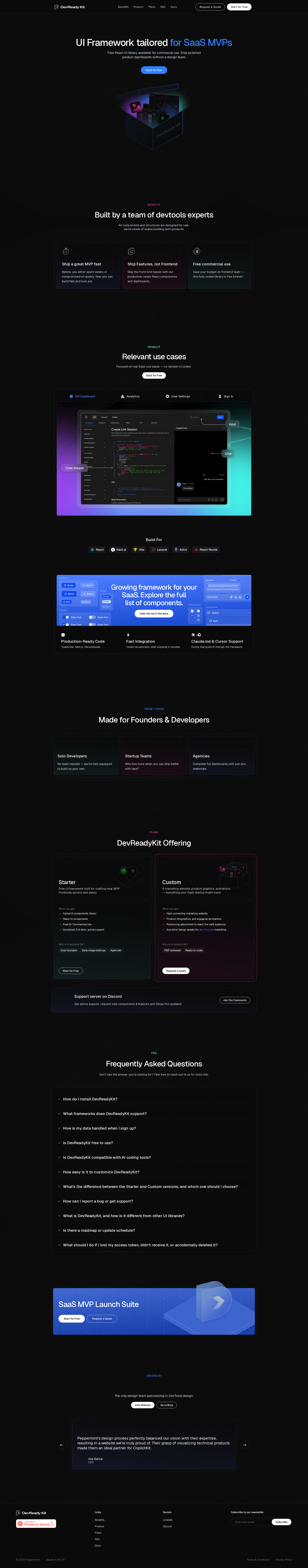 配图 - DevReadyKit:专为 SaaS MVP 打造的 React UI 框架