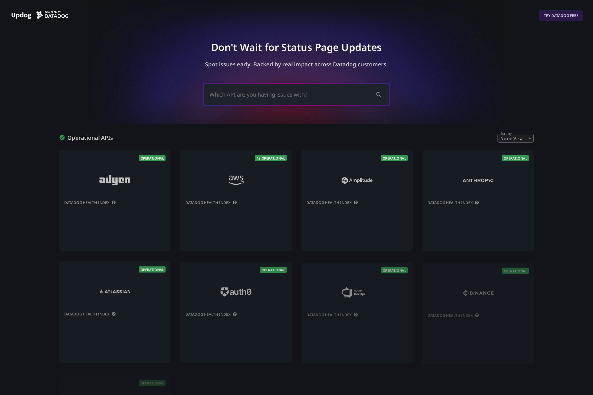 配图 - Updog by Datadog:基于真实数据的API服务监控平台