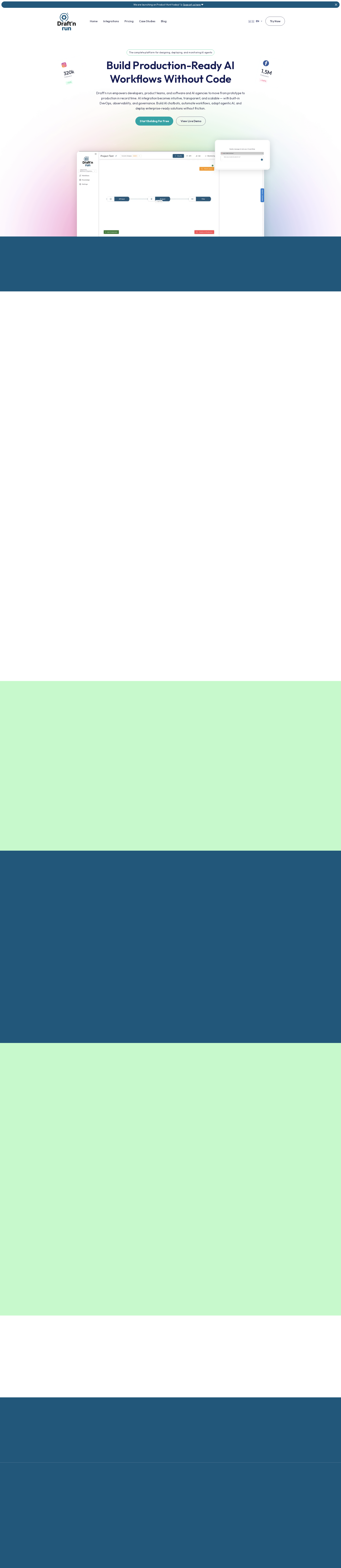 配图 - Draft'n Run:无需代码的 AI 代理构建与运行平台
