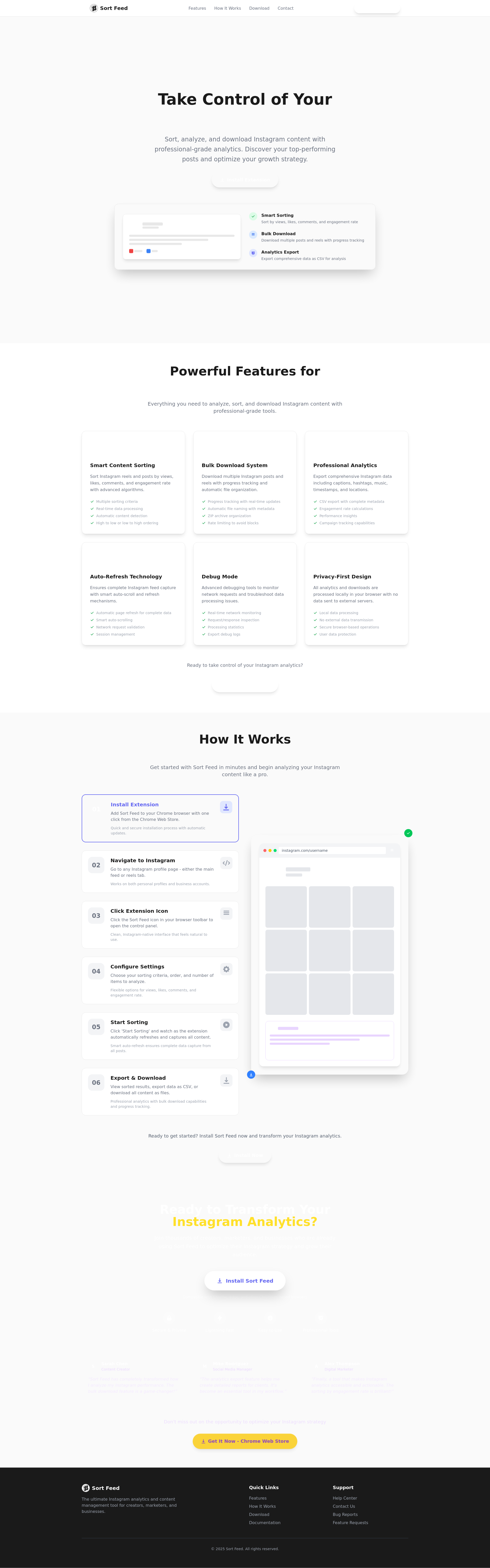 配图 - Sort Feed:Instagram 内容智能分析与批量下载工具