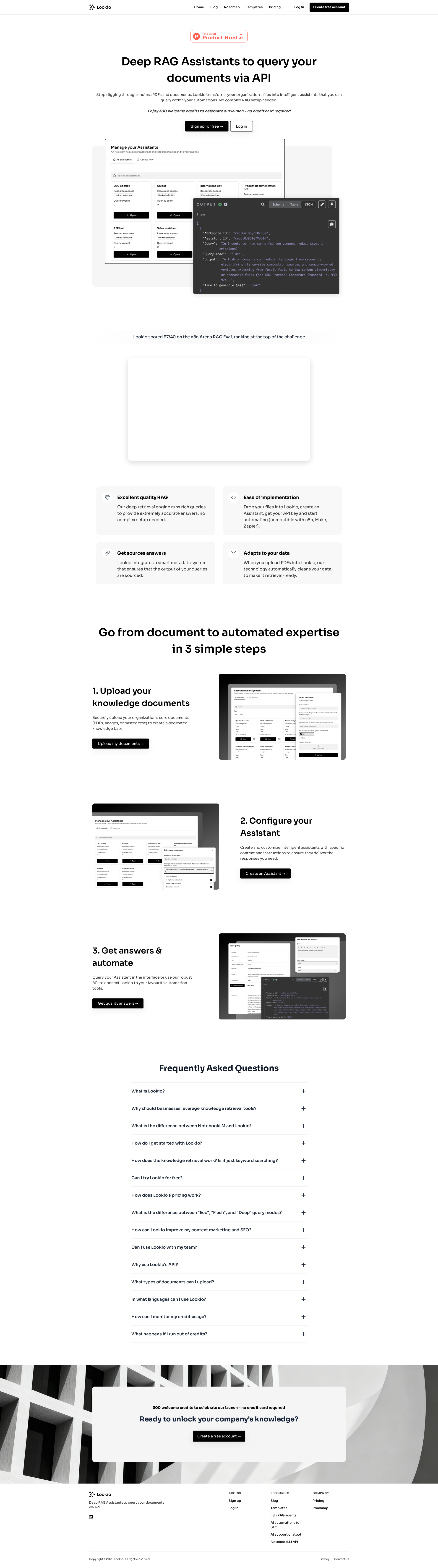 配图 - Lookio:为 NotebookLM 提供 API 支持的可靠 RAG 代理平台