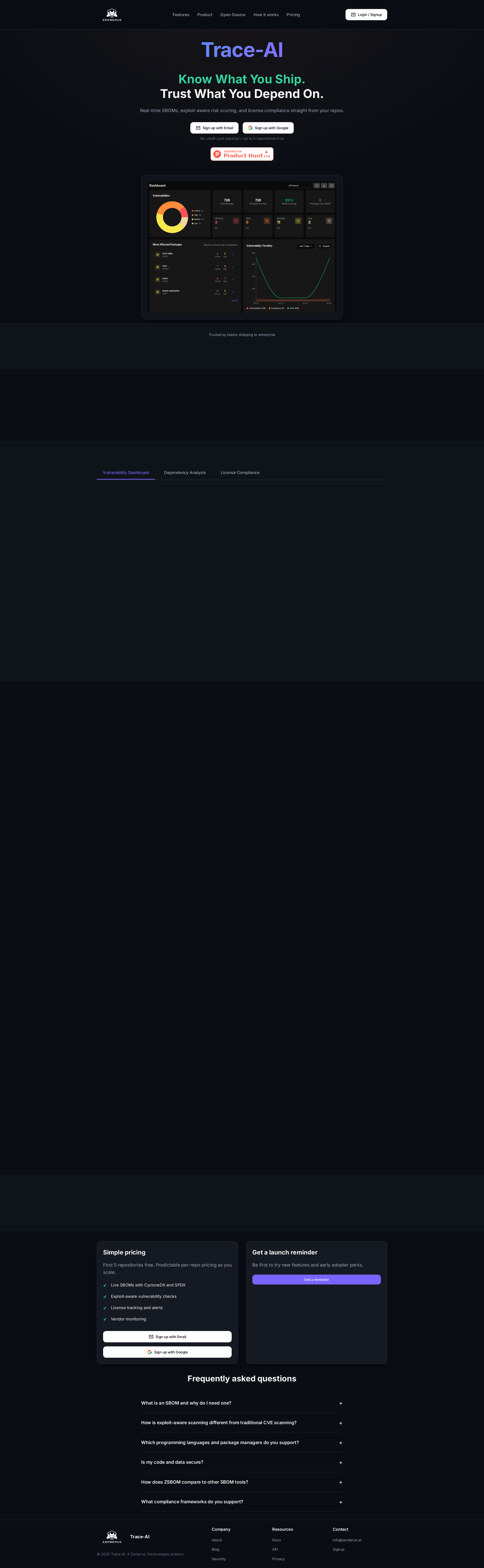 配图 - Trace-AI:供应链安全分析平台,实时SBOM生成与漏洞扫描