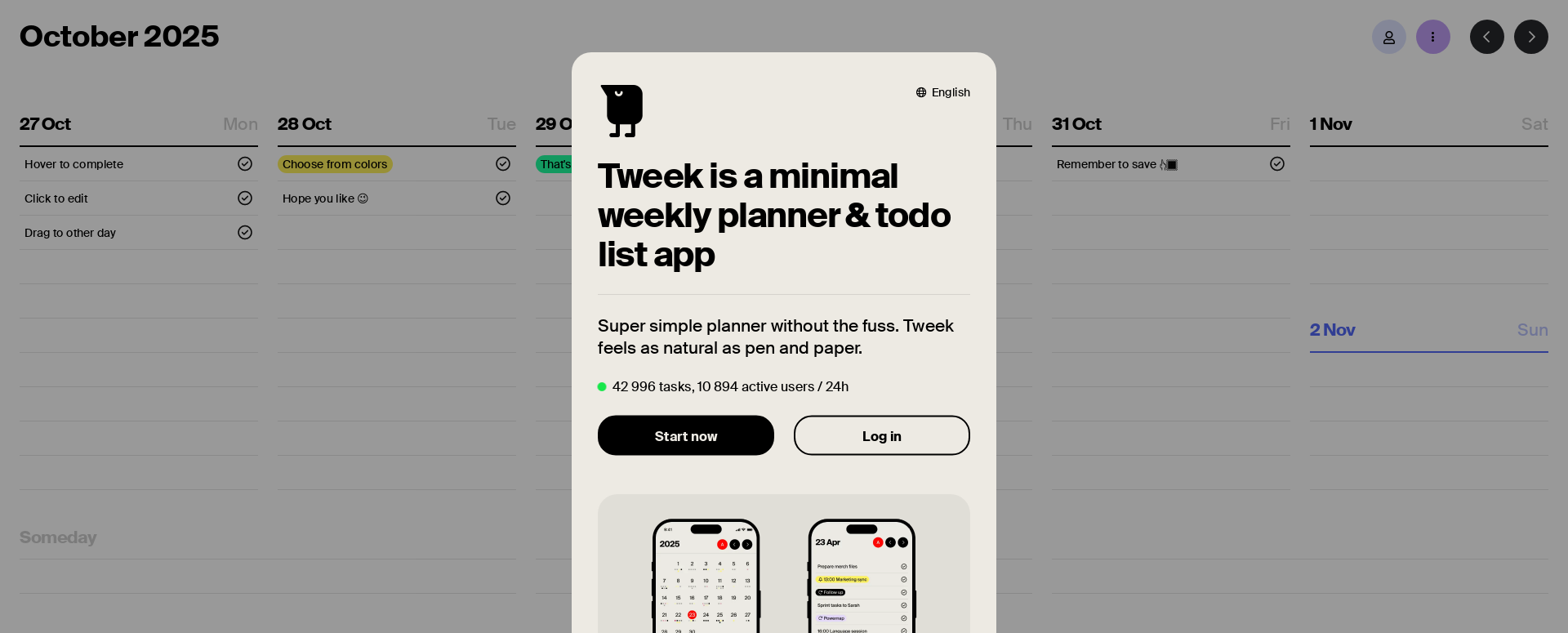 配图 - Tweek:极简周计划工具,纸笔般自然的任务管理体验