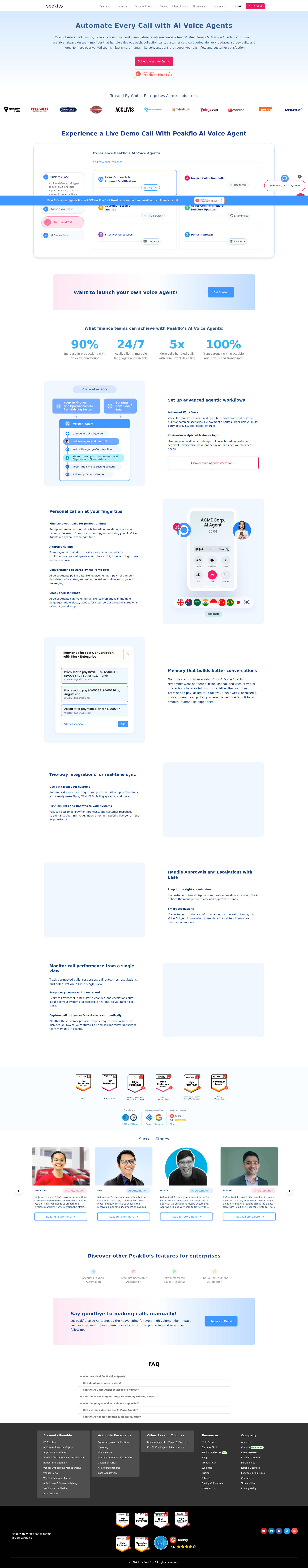 配图 - Peakflo AI 语音助手：自动化商业通话的类人智能解决方案