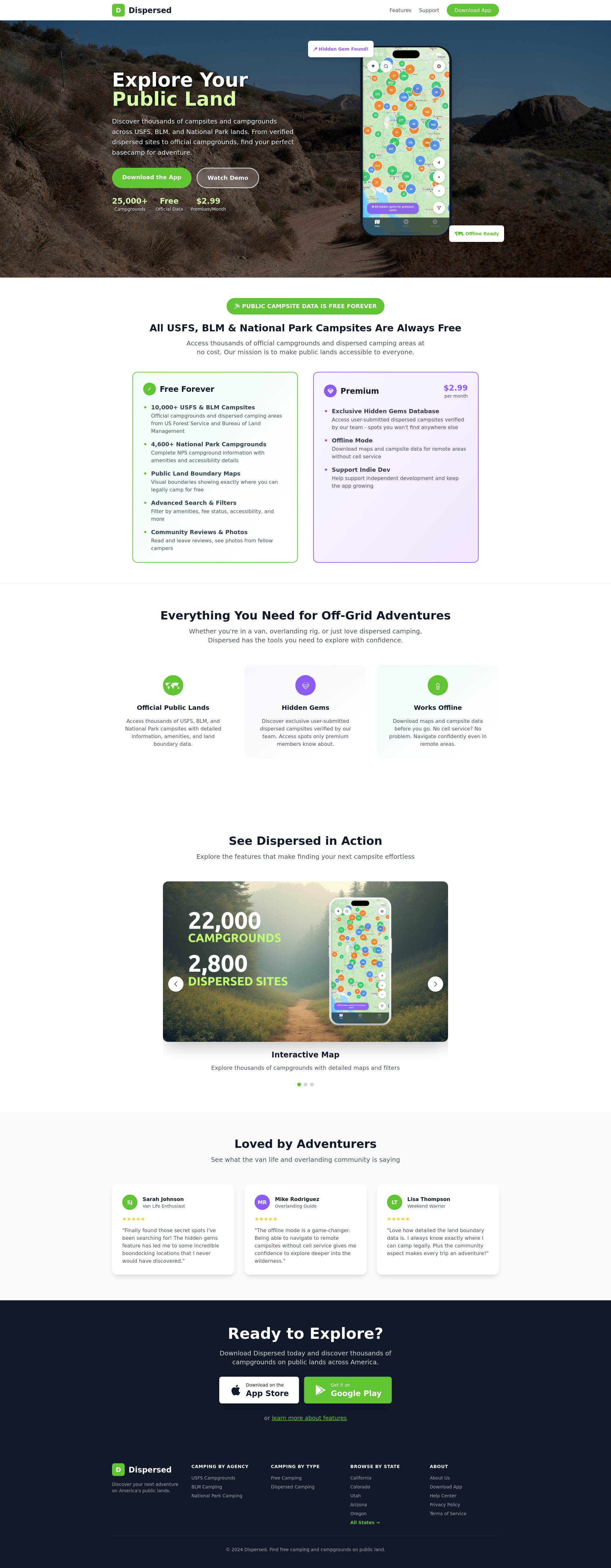 配图 - Dispersed：轻松探索美国公共土地露营地