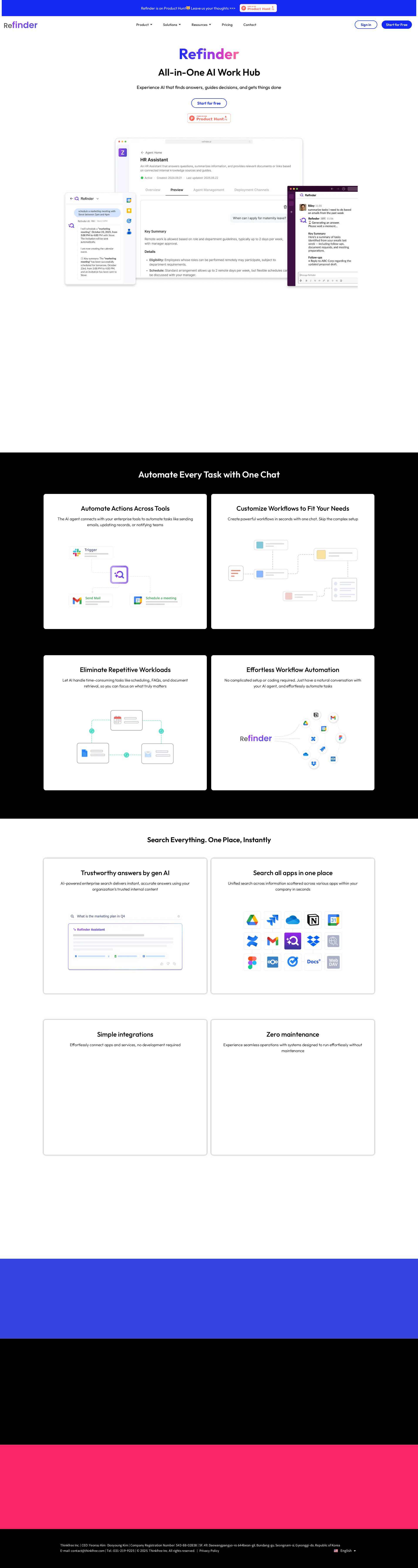 配图 - Refinder AI:将Slack和Google Chat变为AI工作助手的自动化工具