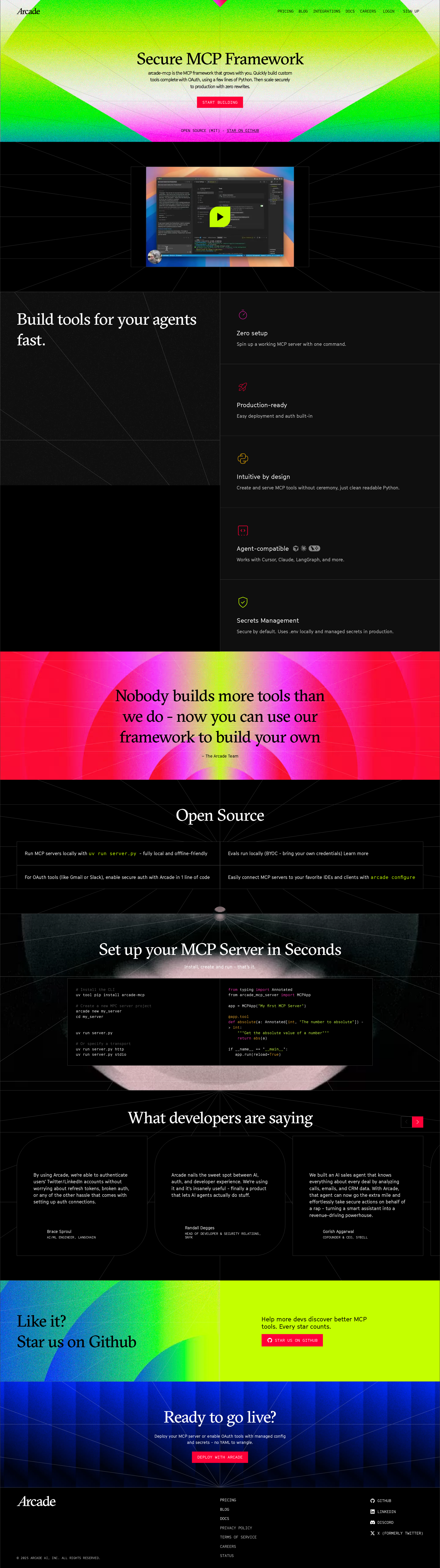 配图 - Secure MCP Framework:零配置构建 AI 代理工具的开源框架