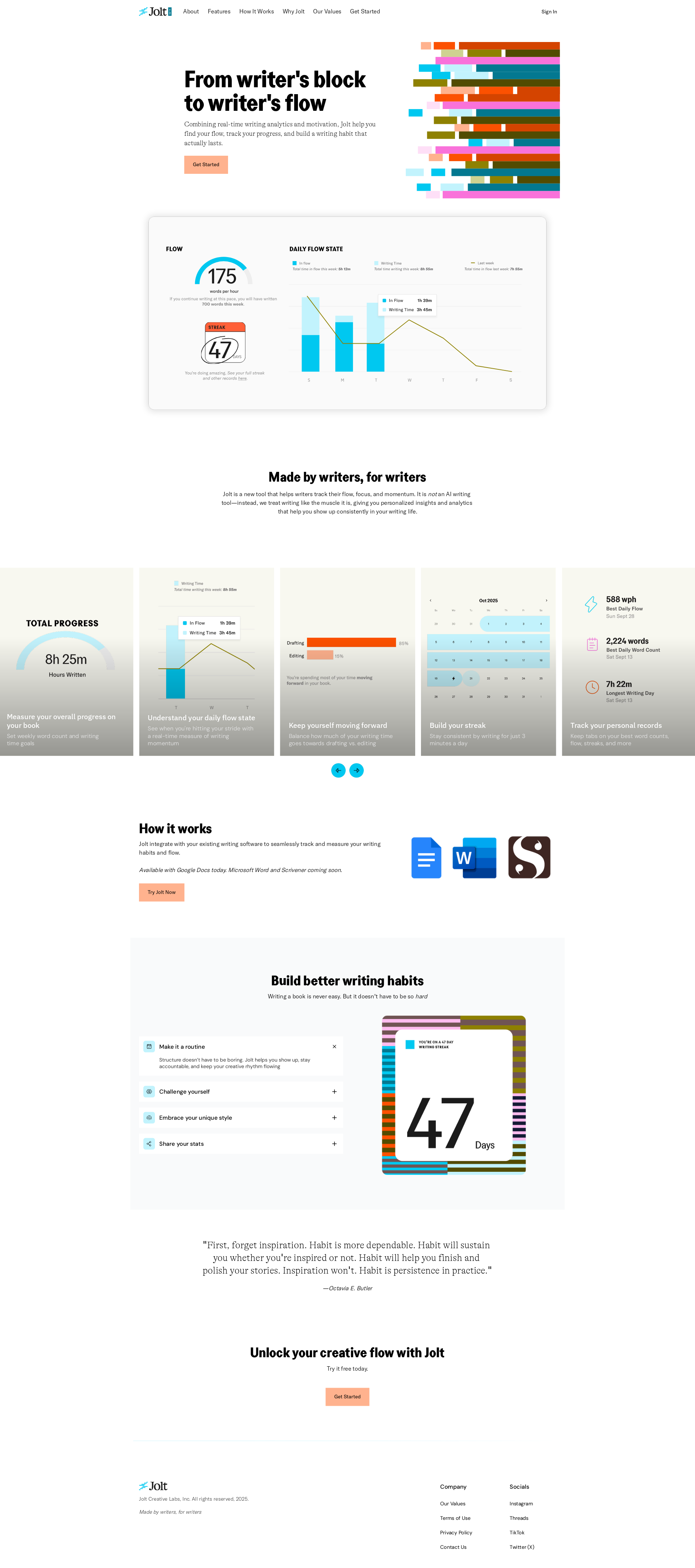 配图 - Jolt：像 Strava 追踪跑步一样管理写作习惯的效率工具