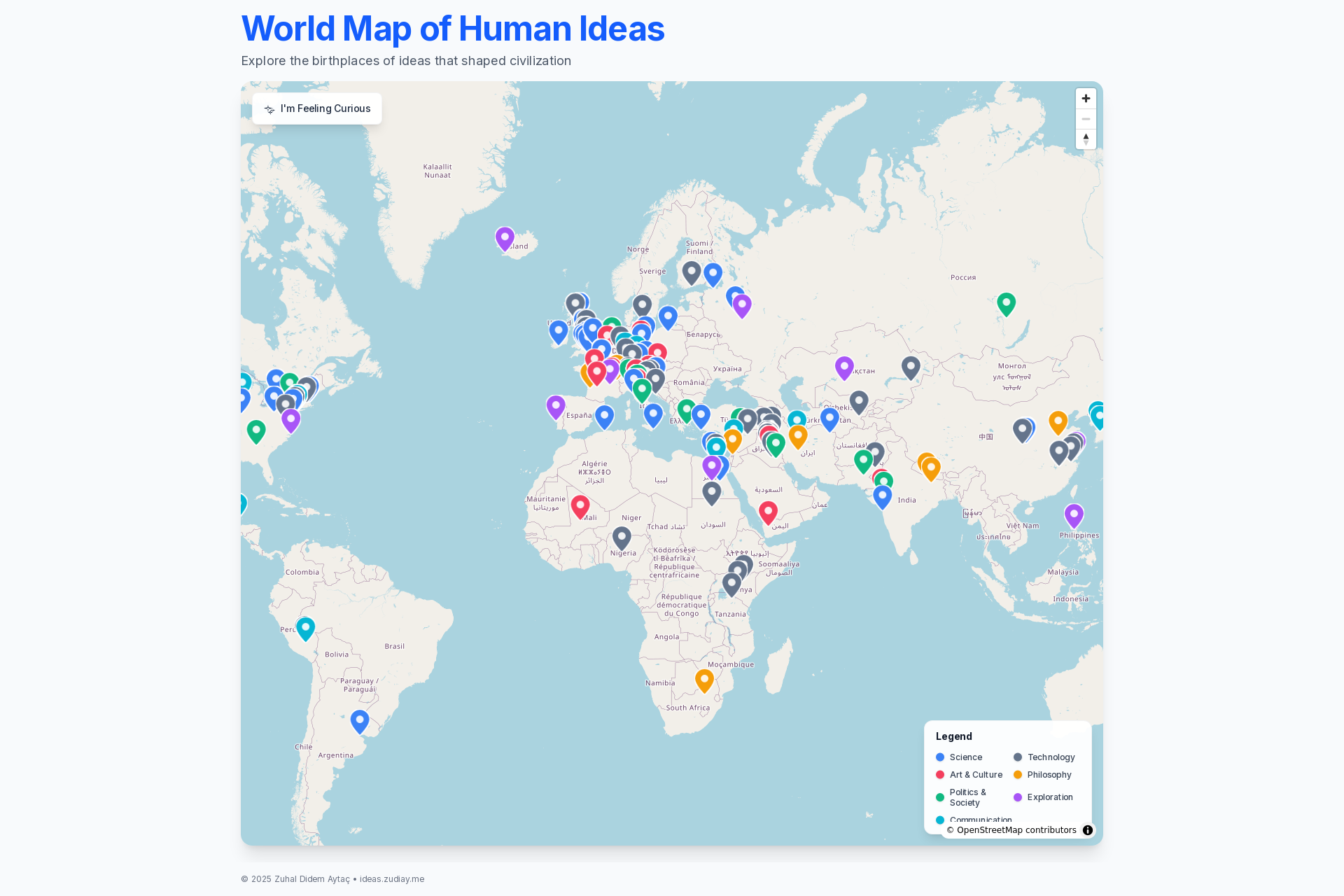 配图 - The Map of Human Ideas：人类思想起源的可视化探索地图