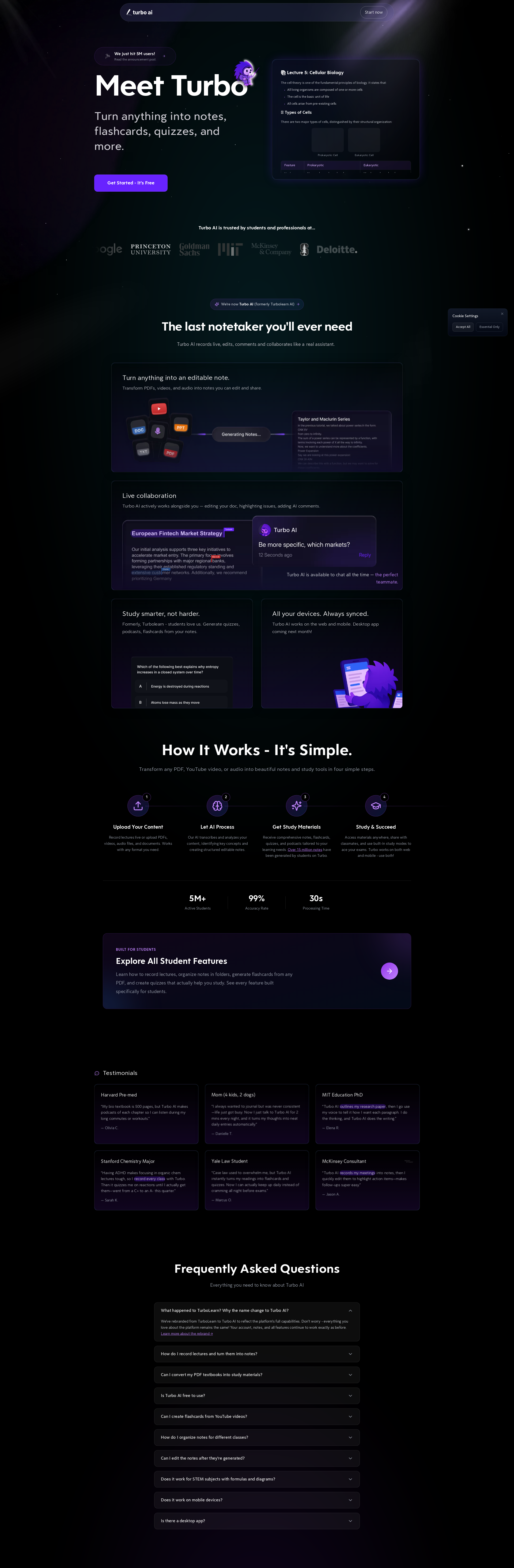 配图 - Turbo AI：智能笔记与学习材料生成平台