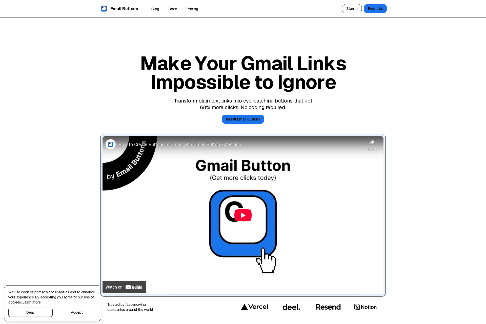 配图 - Email Buttons:将Gmail链接转化为高点击率按钮的营销利器