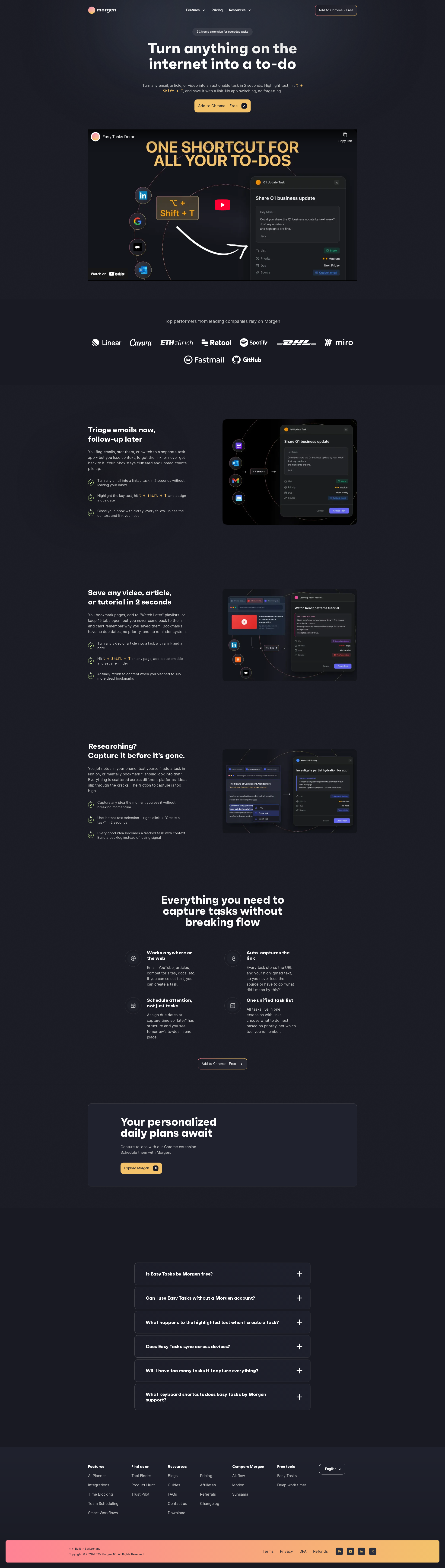 配图 - Easy Tasks by Morgen:浏览器内一键收藏任务的效率神器