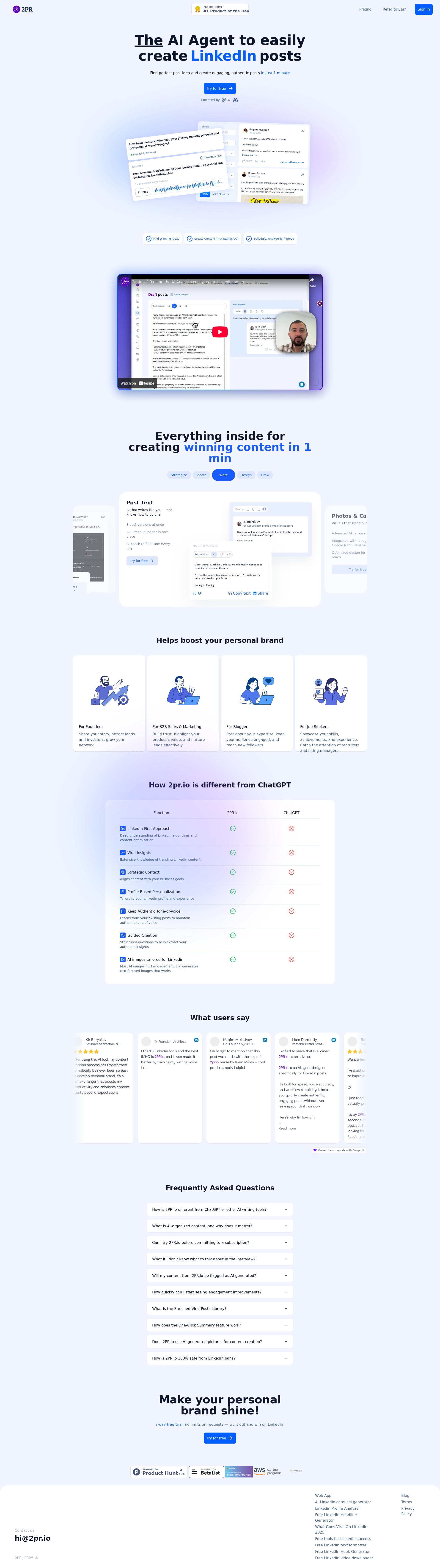 配图 - 2PR v.2.0:专为LinkedIn内容创作设计的AI助理
