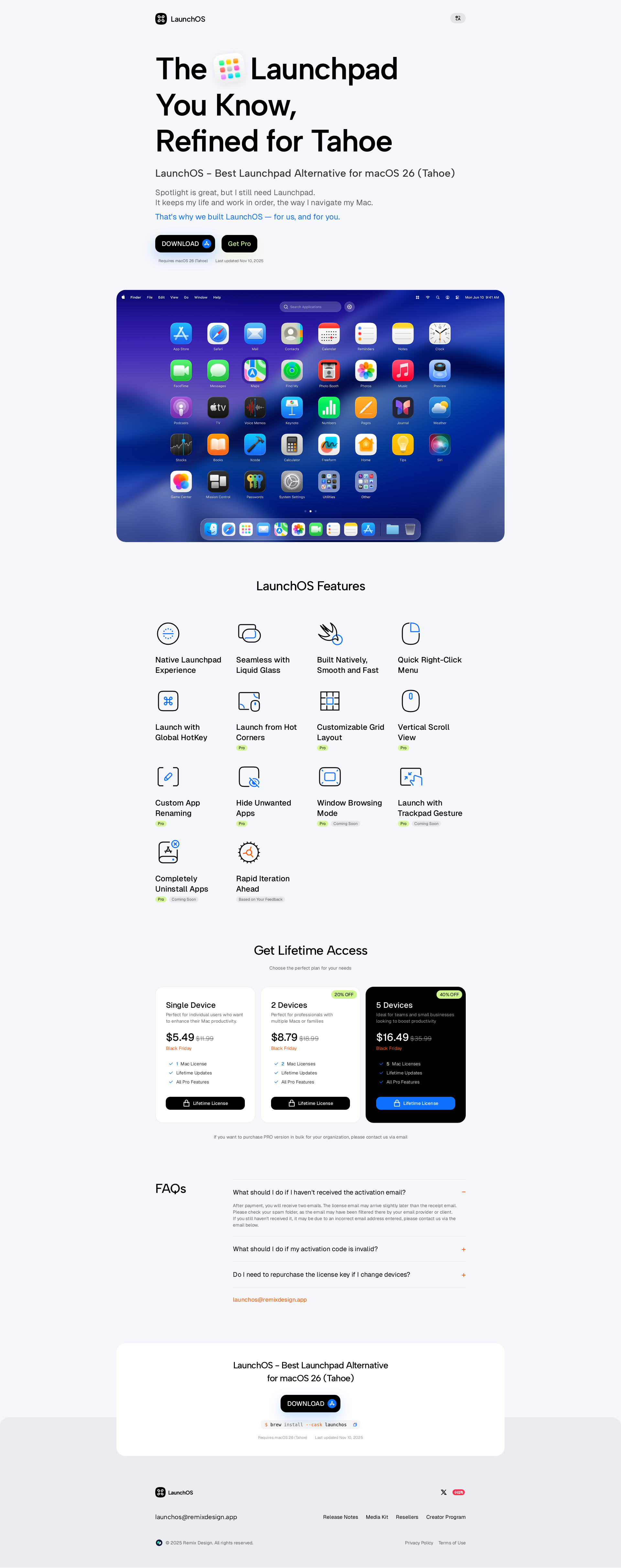 配图 - LaunchOS:macOS 26(Tahoe) 最佳 Launchpad 替代方案