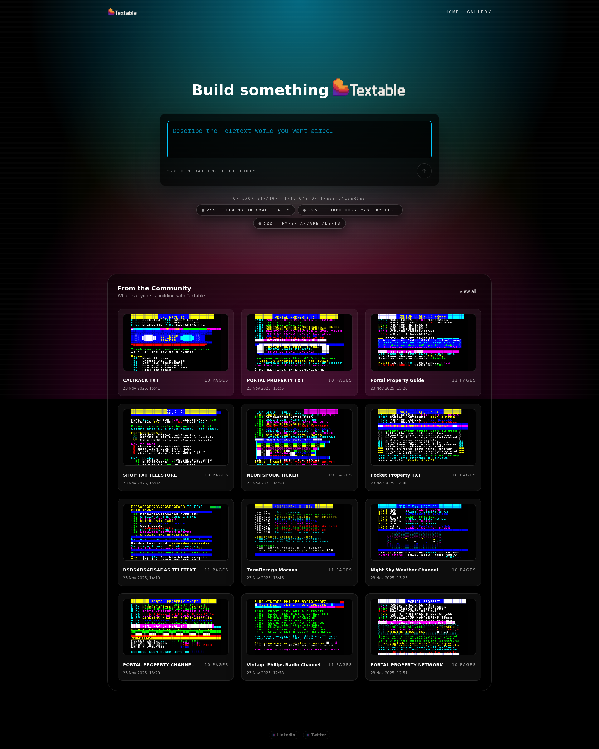 配图 - Textable:用一句话生成复古电传文本频道