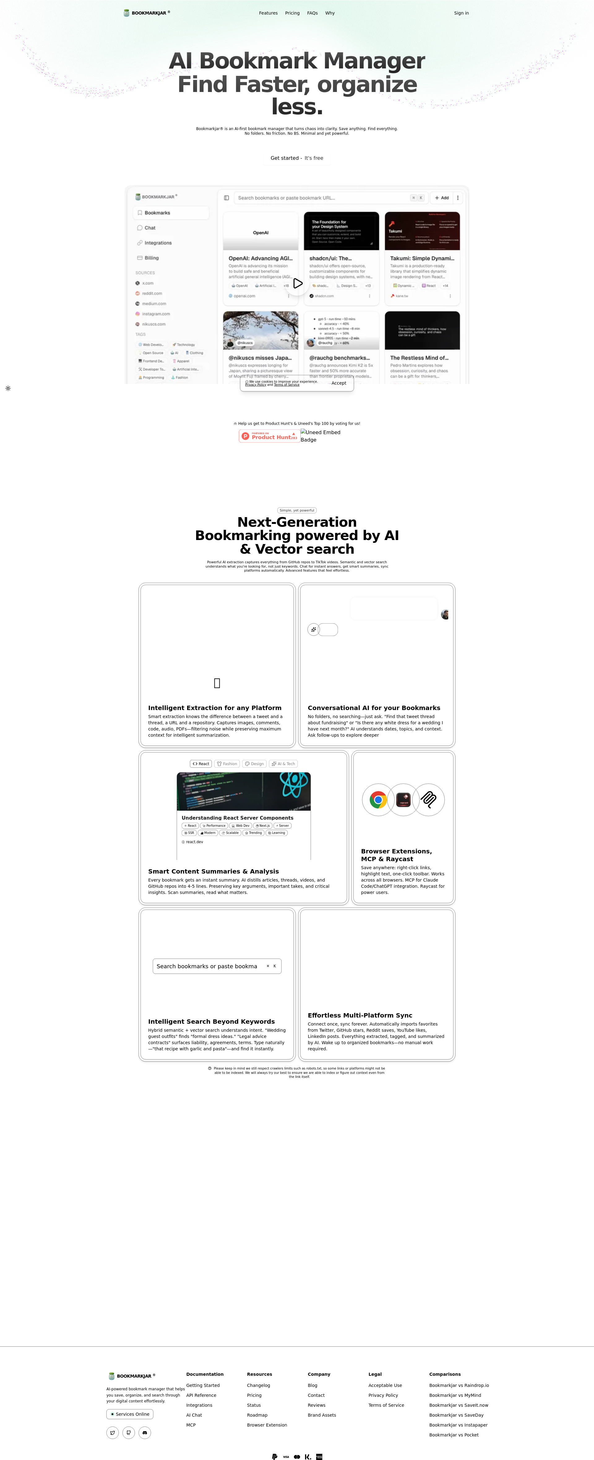 配图 - Bookmarkjar：AI驱动的智能书签管理工具