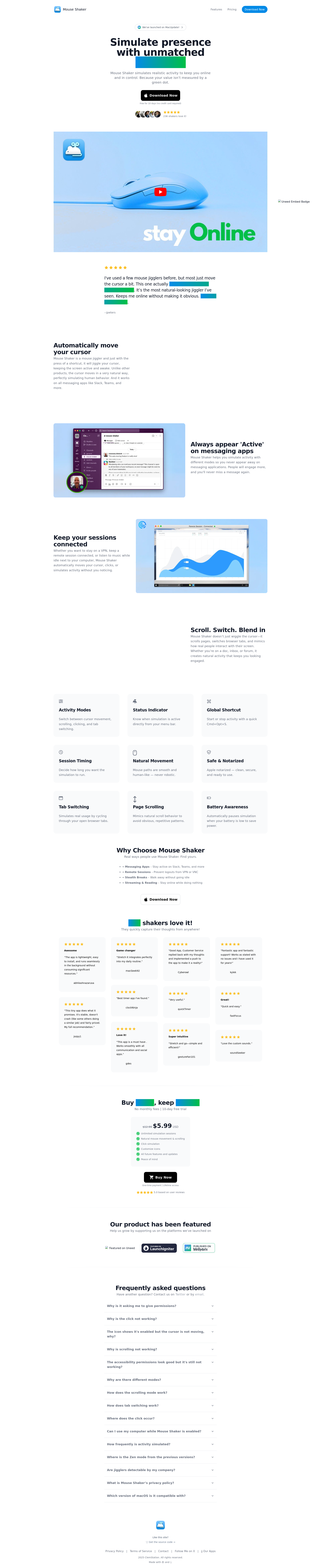 配图 - Mouse Shaker：智能模拟活动保持在线状态的效率工具