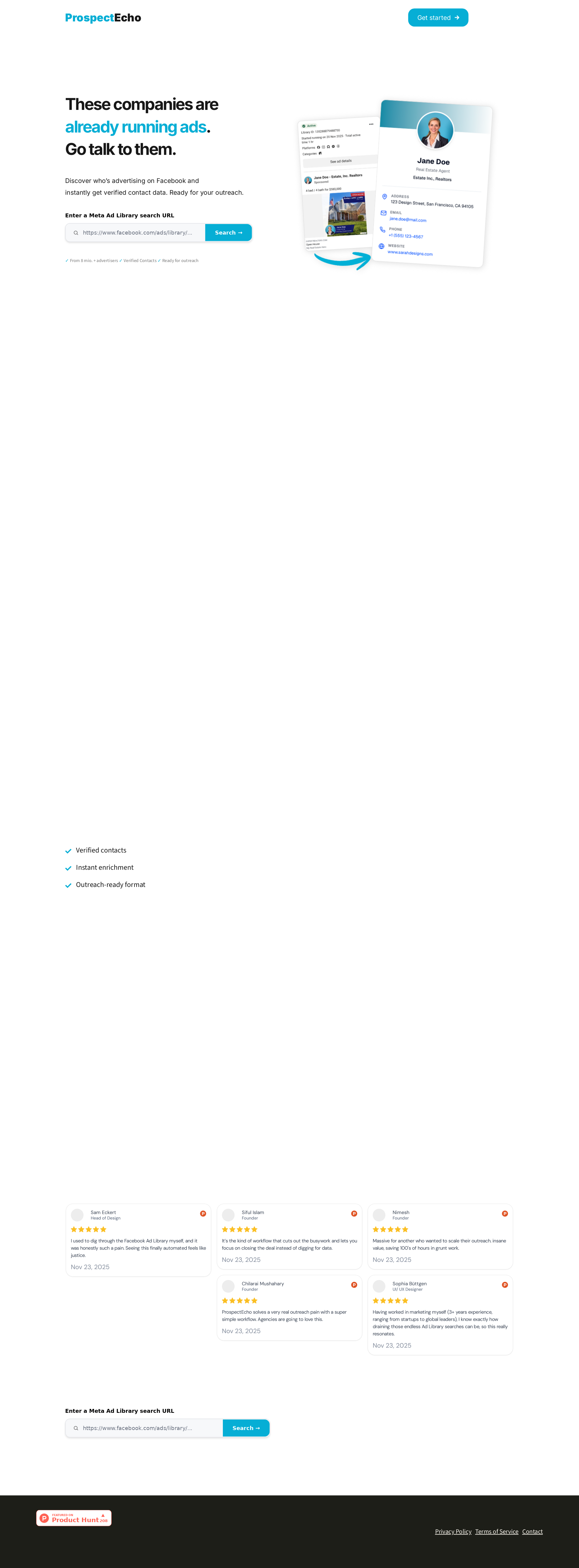 配图 - ProspectEcho：一键获取Facebook广告主的精准潜在客户名单