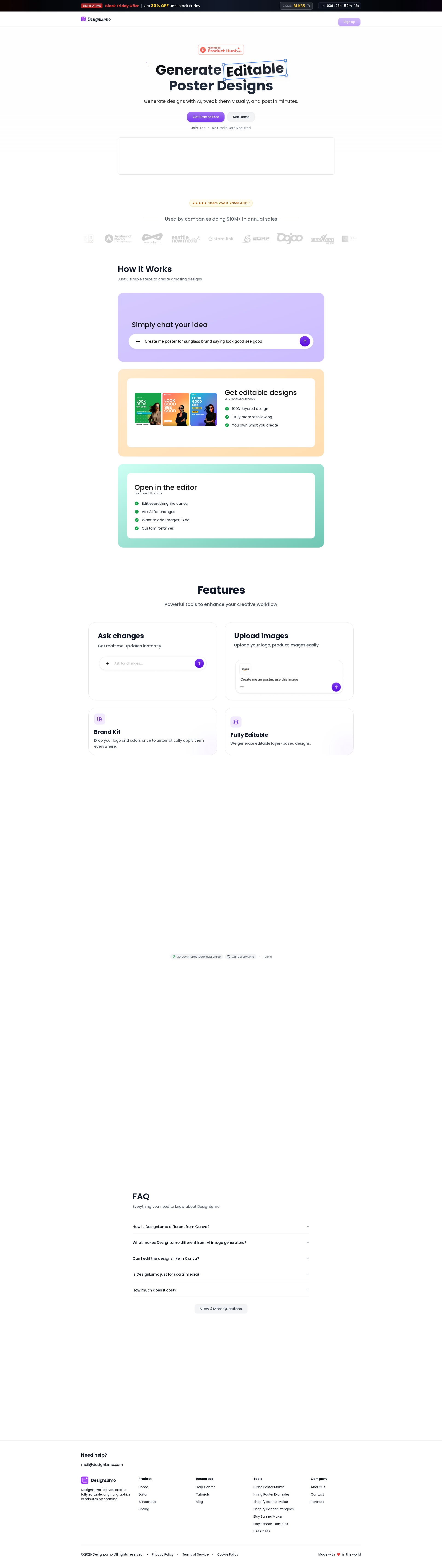 配图 - DesignLumo：基于 Gemini 3 的可编辑 AI 设计生成工具