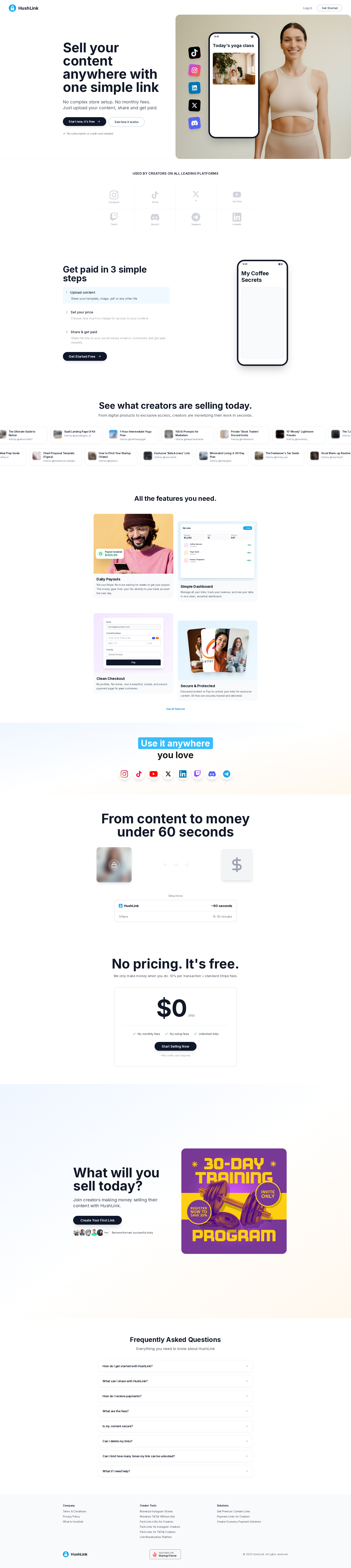 配图 - HushLink:一键销售数字内容的简单链接解决方案